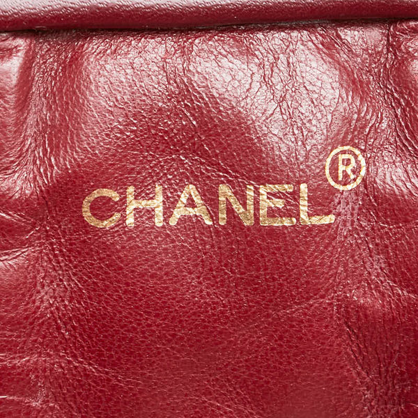 シャネル マトラッセ ココマーク バニティバッグ ブラック ラムスキン レディース CHANEL 【中古】