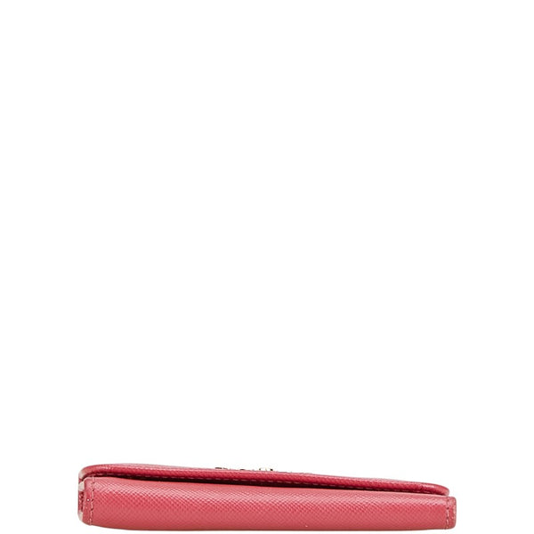 プラダ 6連 キーケース 1PG222 ピンク サフィアーノレザー レディース PRADA 【中古】