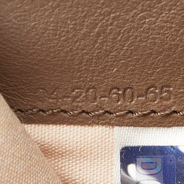 クロエ クロコ型押し 三つ折り財布 ブラウン レザー レディース Chloe 【中古】