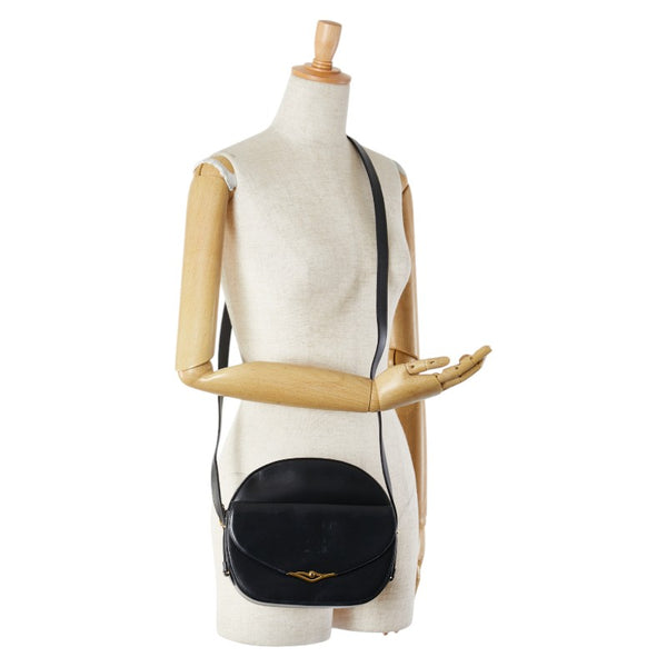 カルティエ サファイア ショルダーバッグ ブラック レザー レディース CARTIER 【中古】