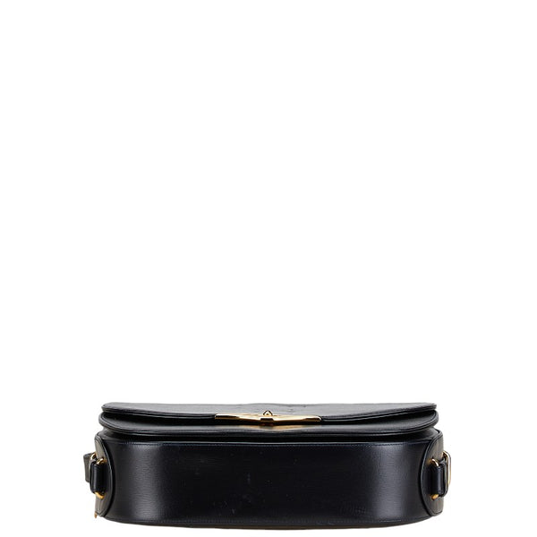 カルティエ サファイア ショルダーバッグ ブラック レザー レディース CARTIER 【中古】