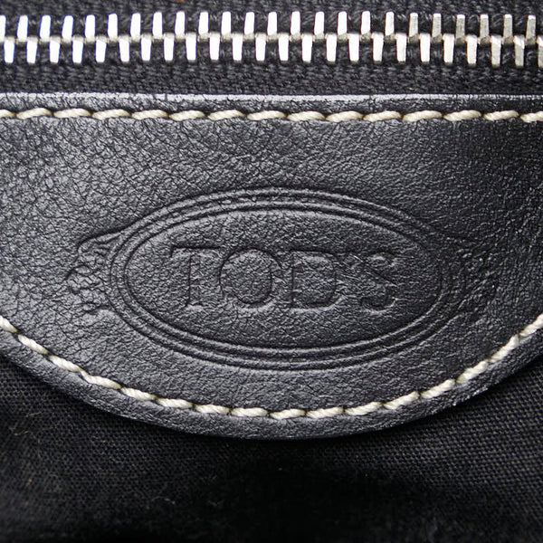 トッズ ショルダーバッグ ハンドバッグ ミニ ボストンバッグ 2WAY ブラック レザー レディース TOD’S 【中古】