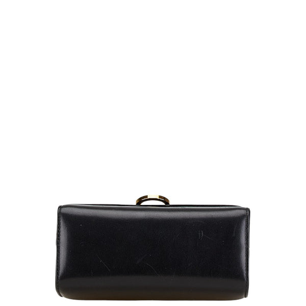 サルヴァトーレフェラガモ ガンチーニ ショルダーバッグ ブラック レザー レディース Salvatore Ferragamo 【中古】