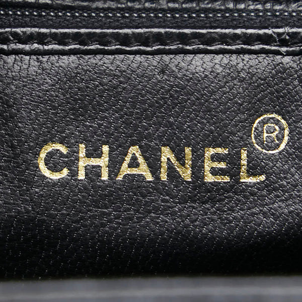 シャネル ココマーク チェーン ショルダーバッグ トートバッグ ブラック キャビアスキン レディース CHANEL 【中古】