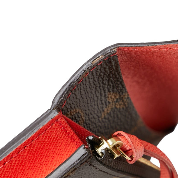 ルイ ヴィトン モノグラム ポルトフォイユ エミリー 長財布 M60696 ピモン ブラウン PVC レザー レディース LOUIS VUITTON 【中古】