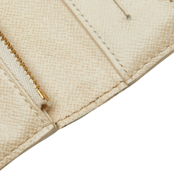 ルイ ヴィトン ダミエ アズール ポルトフォイユ アンソリット 長財布 N63072 ホワイト レザー レディース LOUIS VUITTON 【中古】