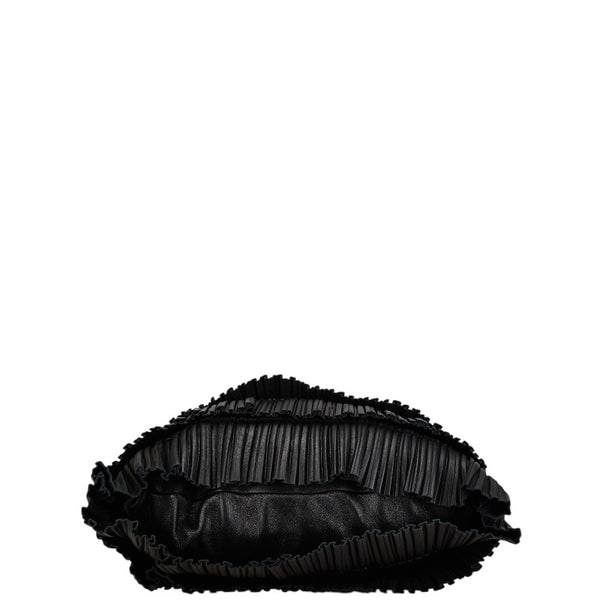 アルマーニ フリンジ トートバッグ ブラック レザー レディース ARMANI 【中古】