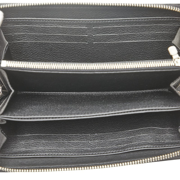 ルイ ヴィトン ジッピー ロックミー ラウンドファスナー 長財布 M62622 ノワール ブラック レザー レディース LOUIS VUITTON 【中古】