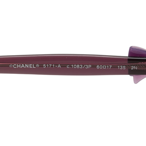 シャネル サングラス 5171-A c1083/3P パープル プラスチック レディース CHANEL 【中古】