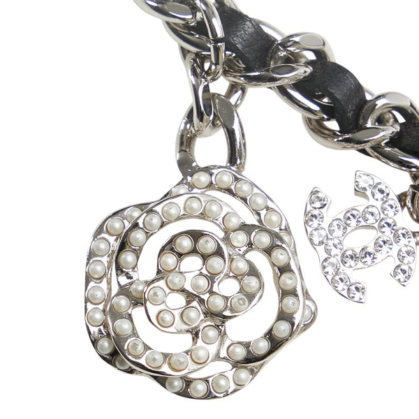 シャネル ココマーク マトラッセ チェーン 斜め掛け ミニショルダーバッグ ブラック ラムスキン レディース CHANEL 【中古】