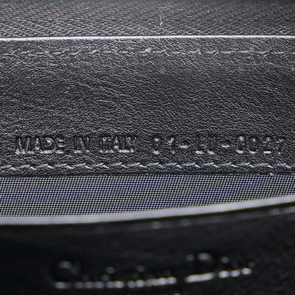 ディオール ロゴ 長財布 ブラック レザー レディース Dior 【中古】