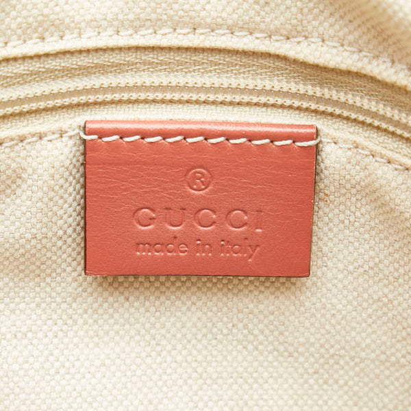 グッチ ディアマンテ スーキー ハンドバッグ ショルダーバッグ 2WAY 247902 ベージュ ピンク キャンバス レザー レディース GUCCI 【中古】