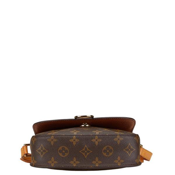 ルイ ヴィトン モノグラム ミニ サンクルー 斜め掛け ショルダーバッグ M51244 ブラウン PVC レザー レディース LOUIS VUITTON 【中古】