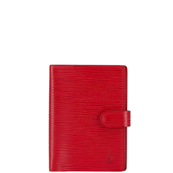 ルイ ヴィトン エピ アジェンダPM 手帳カバー R2005E レッド レザー レディース LOUIS VUITTON 【中古】