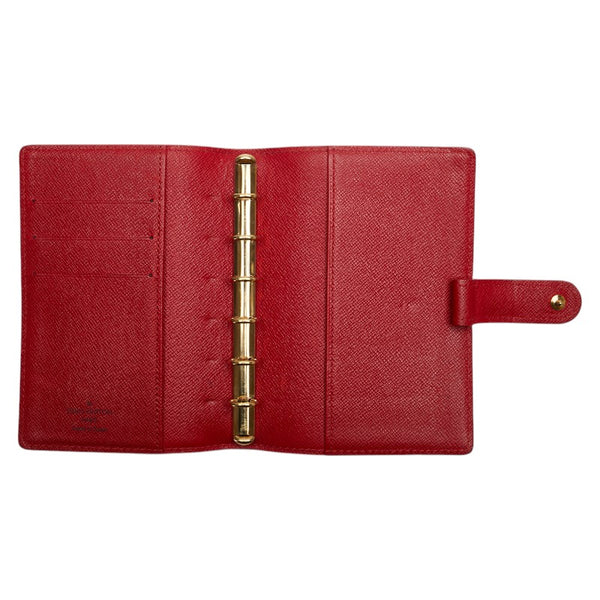 ルイ ヴィトン エピ アジェンダPM 手帳カバー R2005E レッド レザー レディース LOUIS VUITTON 【中古】