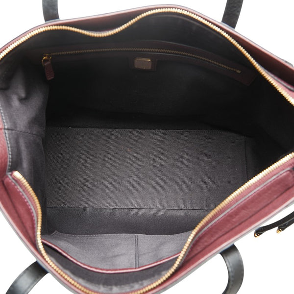 エム シー エム ヴィセトス ロゴグラム トートバッグ ワインレッド レザー レディース MCM 【中古】