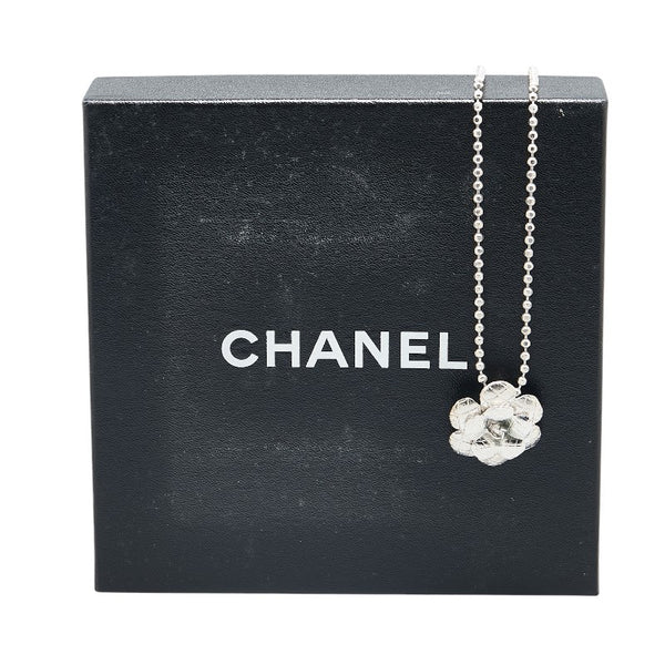 シャネル カメリア ネックレス シルバー メタル レディース CHANEL 【中古】