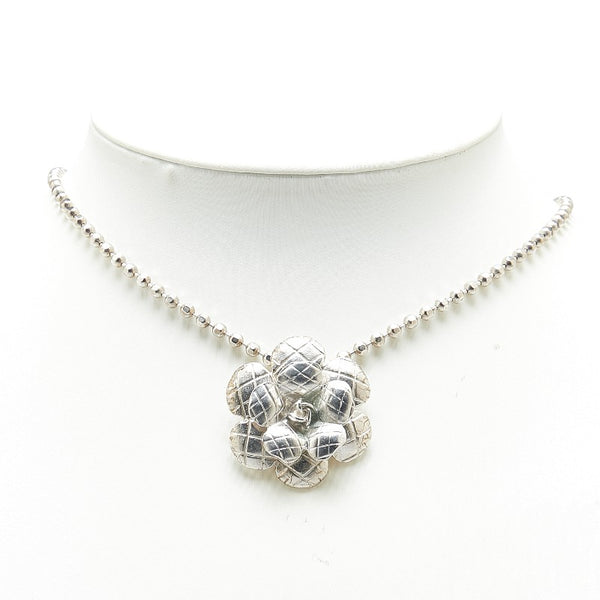 シャネル カメリア ネックレス シルバー メタル レディース CHANEL 【中古】