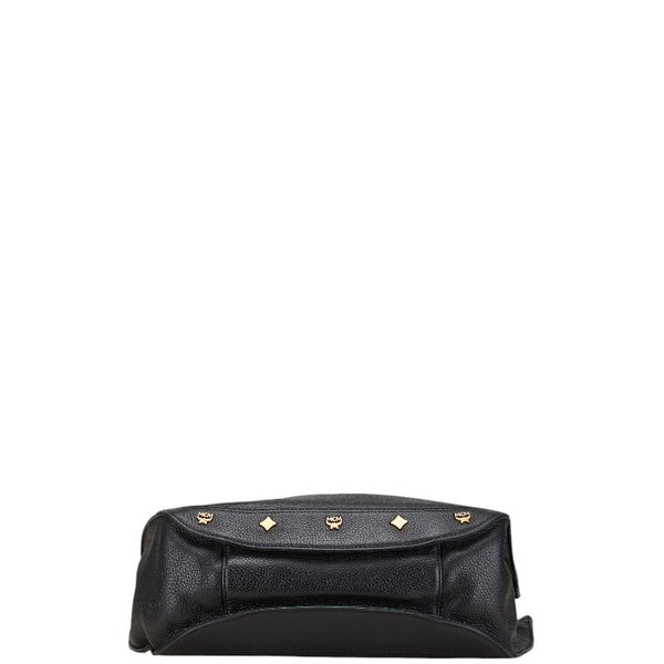エム シー エム ワンショルダーバッグ ブラック レザー レディース MCM 【中古】