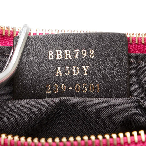 フェンディ フェンディグラフィ スモール ハンドバッグ ホーボーバッグ 8BR798 ピンク レザー レディース FENDI 【中古】