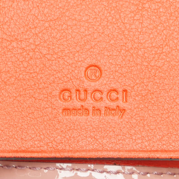 グッチ GGスプリーム キーケース 6連 388682 ベージュ ピンク PVC エナメル レディース GUCCI 【中古】