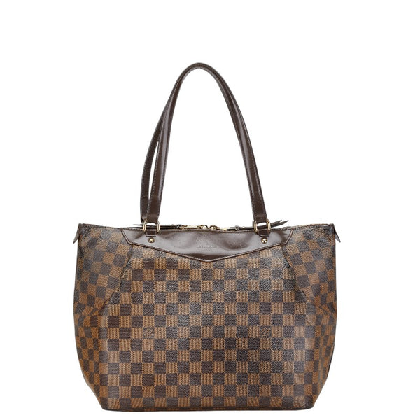 ルイ ヴィトン ダミエ ウェストミンスターGM トートバッグ ショルダーバッグ N41103 ブラウン PVC レザー レディース LOUIS VUITTON 【中古】