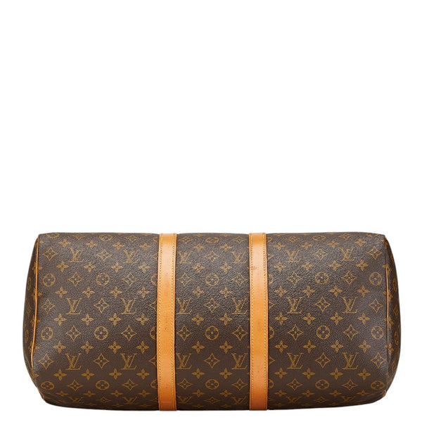 ルイ ヴィトン モノグラム キーポル50 ボストンバッグ ハンドバッグ M41426 ブラウン PVC レザー レディース LOUIS VUITTON 【中古】