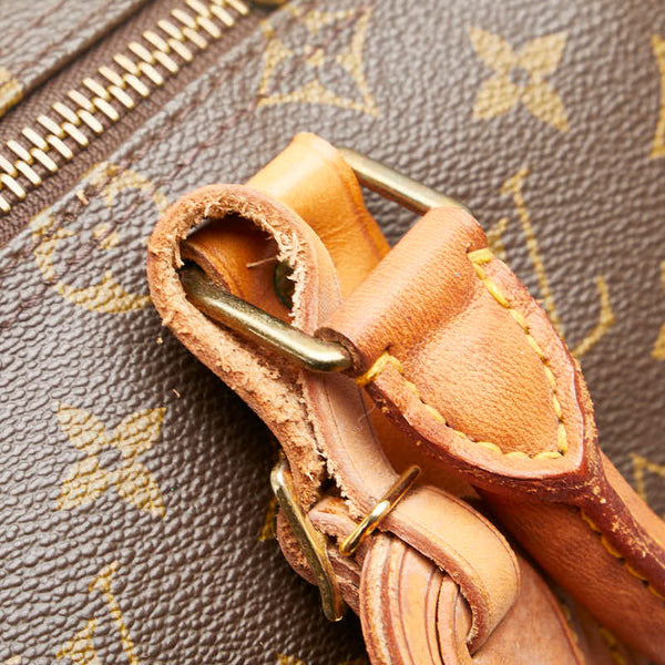 ルイ ヴィトン モノグラム キーポル50 ボストンバッグ ハンドバッグ M41426 ブラウン PVC レザー レディース LOUIS VUITTON 【中古】