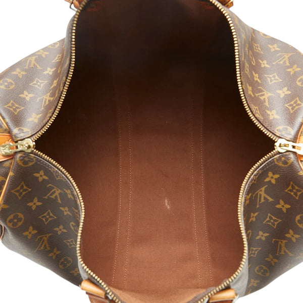 ルイ ヴィトン モノグラム キーポル50 ボストンバッグ ハンドバッグ M41426 ブラウン PVC レザー レディース LOUIS VUITTON 【中古】