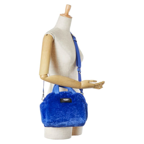 ケイトスペード アプレ シック ハンドバッグ ショルダーバッグ 2WAY ブルー ボア レザー レディース Kate Spade 【中古】