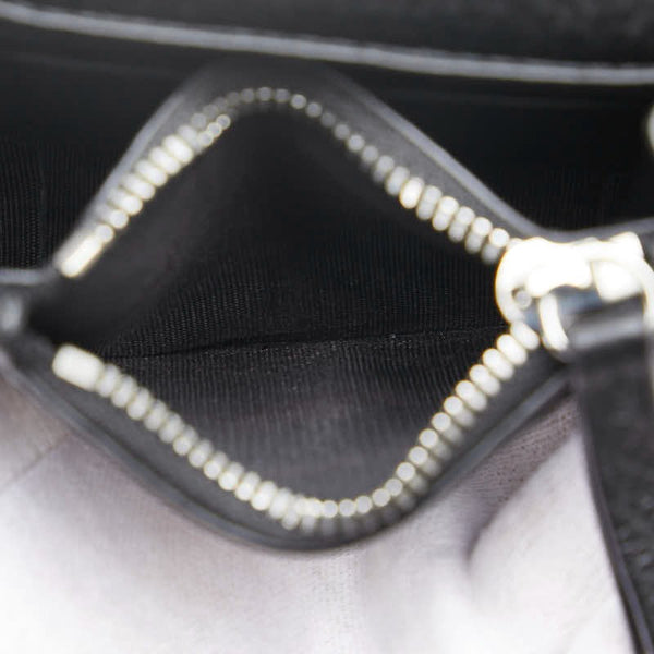 マルタンマルジェラ 斜め掛け チェーンウォレット コインケース SA3UI0009 ブラック レザー レディース MARTIN MARGIELA 【中古】