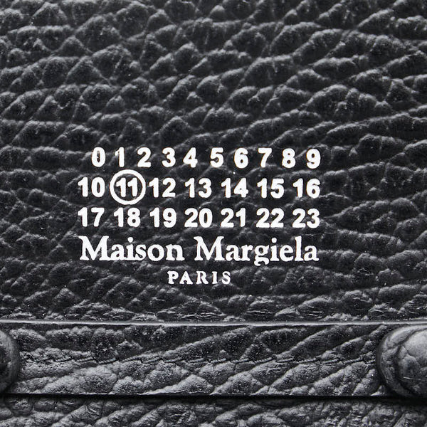 マルタンマルジェラ 斜め掛け チェーンウォレット コインケース SA3UI0009 ブラック レザー レディース MARTIN MARGIELA 【中古】