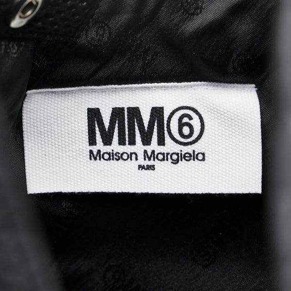 エムエムシックス JAPANESE BAG SMALL メッシュ ハンドバッグ トートバッグ S54WD0043 ブラック ポリエステル レディース MM6 【中古】