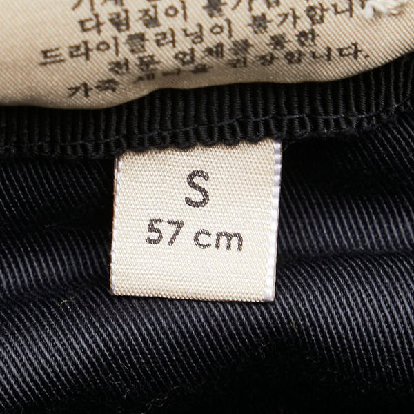 グッチ ホースビット バケットハット サイズ：S 666600 ブラック レザー メンズ GUCCI 【中古】