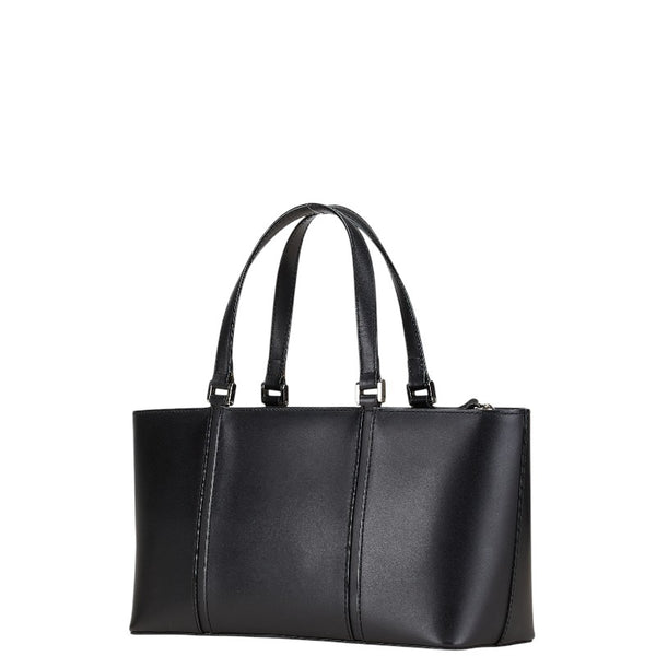 バーバリー ノバチェック ハンドバッグ ブラック レザー レディース BURBERRY 【中古】