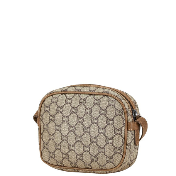 グッチ オールドグッチ GGプラス 斜め掛け ショルダーバッグ ベージュ PVC レザー レディース GUCCI 【中古】
