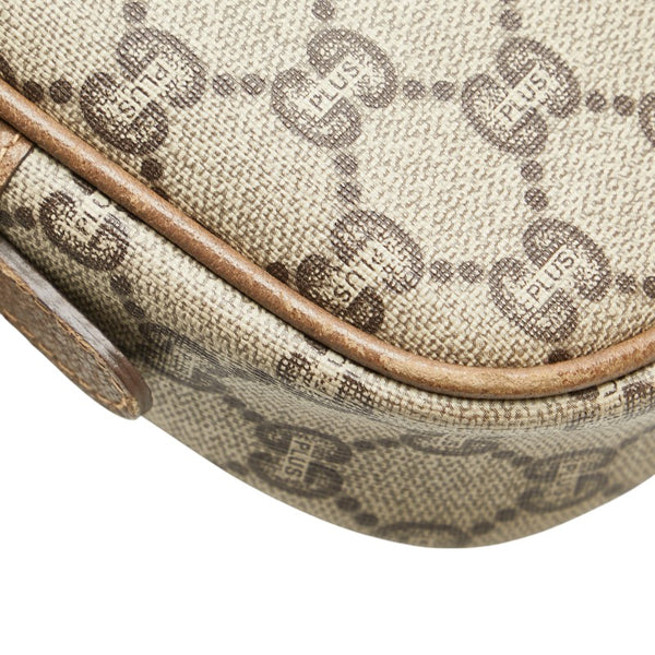 グッチ オールドグッチ GGプラス 斜め掛け ショルダーバッグ ベージュ PVC レザー レディース GUCCI 【中古】