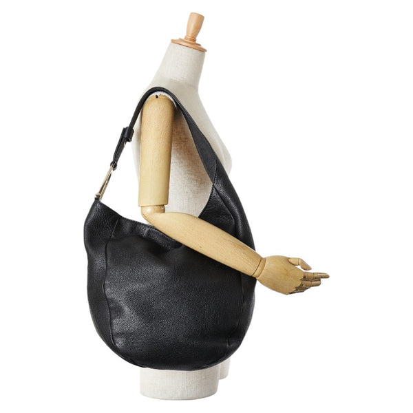 グッチ グリニッジ ワンショルダーバッグ 257050 ブラック レザー レディース GUCCI 【中古】