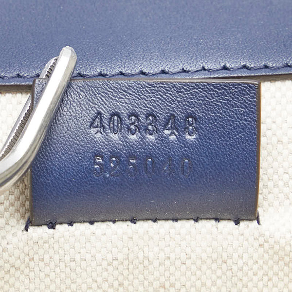 グッチ デュオニソス ビー ラインストーン チェーン ショルダーバッグ ハンドバッグ 403348 レッド ホワイト ネイビー レザー レディース GUCCI 【中古】