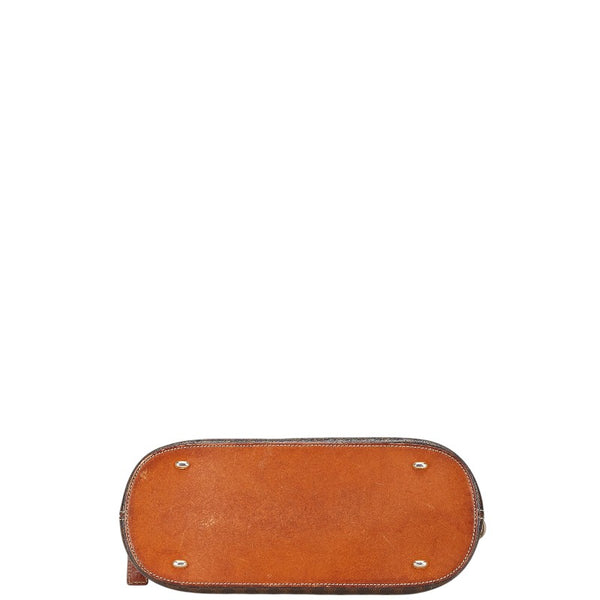 セリーヌ マカダム ハンドバッグ ショルダーバッグ 2WAY ブラウン PVC レザー レディース CELINE 【中古】