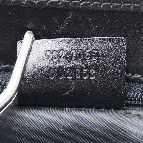 グッチ GGキャンバス ジャッキー トートバッグ 002.1065 ブラック キャンバス レザー レディース GUCCI 【中古】