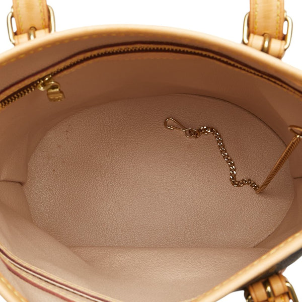 ルイ ヴィトン モノグラム プチ バケットPM トートバッグ ショルダーバッグ M42238 ブラウン PVC レザー レディース LOUIS VUITTON 【中古】