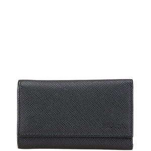 プラダ キーケース 6連 2PG222 ブラック レザー メンズ PRADA 【中古】