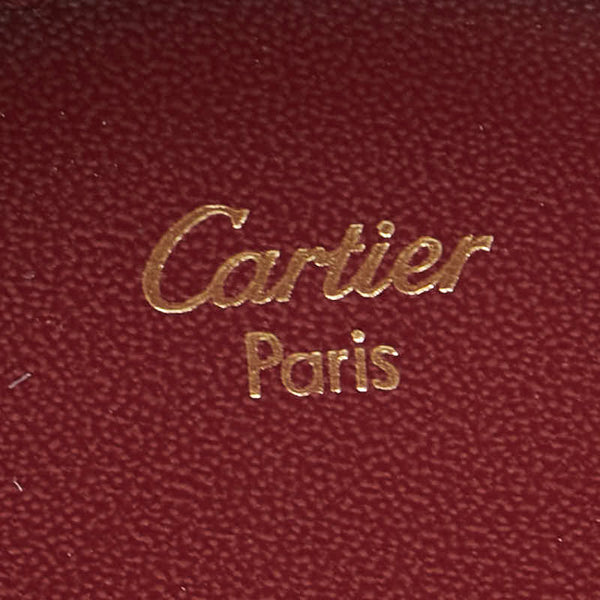 カルティエ マストライン コインケース 小銭入れ ワインレッド レザー レディース CARTIER 【中古】
