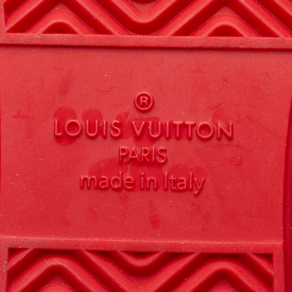 ルイ ヴィトン リヴォリ ライン スニーカー サイズ：5 1/2 ホワイト レッド レザー ラバー レディース LOUIS VUITTON 【中古】