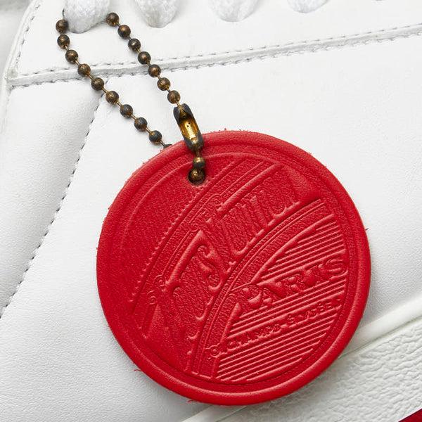ルイ ヴィトン リヴォリ ライン スニーカー サイズ：5 1/2 ホワイト レッド レザー ラバー レディース LOUIS VUITTON 【中古】