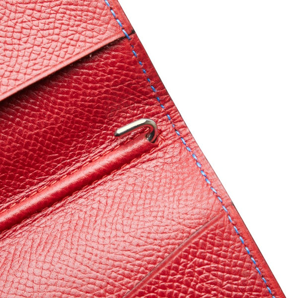 エルメス アジェンダ ミニ 手帳カバー ブルー系 ヴォーエプソン レディース HERMES 【中古】