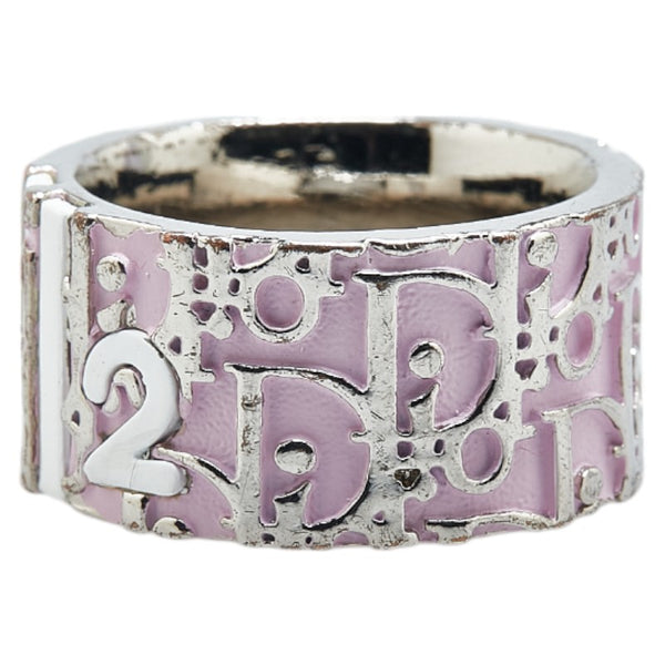 ディオール トロッター ナンバー2 リング 指輪 #6 ピンク シルバー メタル レディース Dior 【中古】
