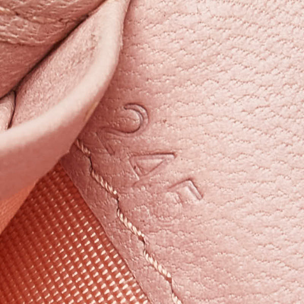 ミュウミュウ マテラッセ ビジュー 長財布 5MH109 ピンク レザー レディース MIUMIU 【中古】