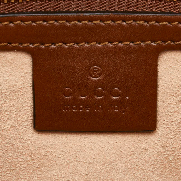 グッチ GGスプリーム ハンドバッグ ショルダーバッグ 2WAY 473887 ベージュ ブラウン PVC レザー レディース GUCCI 【中古】